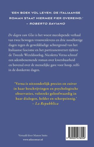 De dagen van Glas - achterkant