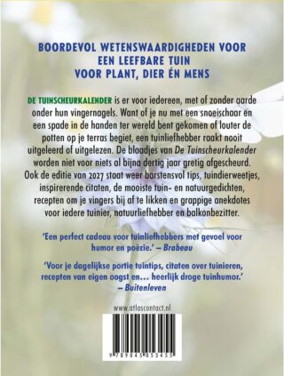 Tuinscheurkalender 2027 - achterkant
