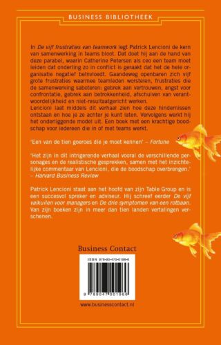 De 5 frustraties van teamwork - achterkant