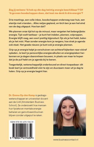 Grip op je energie - achterkant