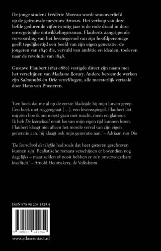De leerschool der liefde - achterkant
