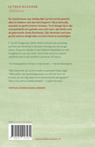 De grote Gatsby - achterkant