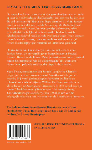 De avonturen van Huckleberry Finn - achterkant
