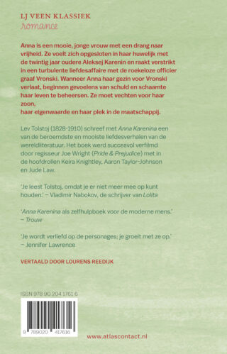 Anna Karenina - achterkant