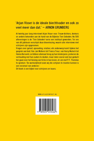1 interviewer-10 geboden-100 schrijvers - achterkant