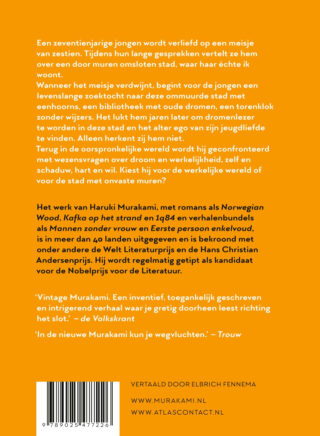 De stad en zijn onvaste muren - achterkant