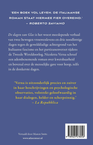 De dagen van Glas - achterkant