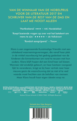 Klara en de Zon - achterkant