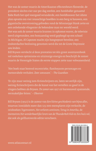 De zomer van 1927 - achterkant