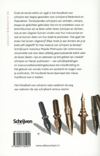 Handboek voor schrijvers - achterkant