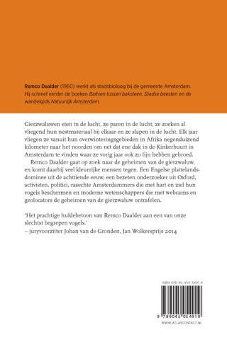 De gierzwaluw - achterkant