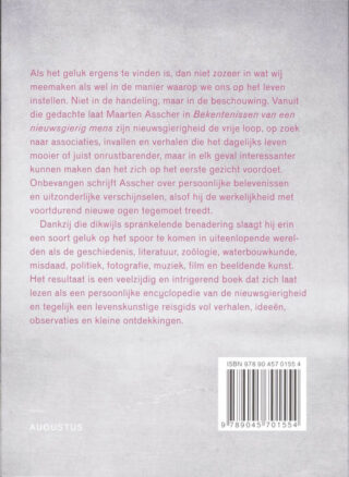 Bekentenissen van een nieuwsgierig mens - achterkant