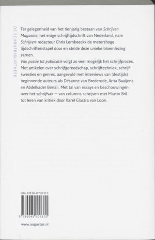Van passie tot publicatie - achterkant