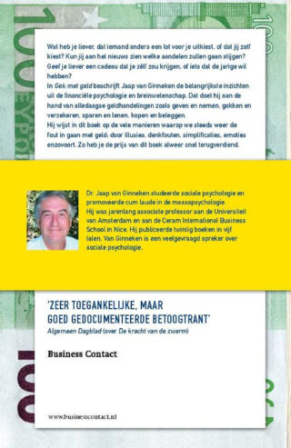 Gek met geld - achterkant